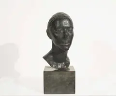 Bust of a man by Charles Despiau, bronze on marble plinth, sold Feb 2020