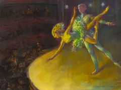 Ballet by Everett Shinn, pastel on paper, sold Feb 2020