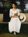 Serenity by An He, oil on canvas, sold Feb 2020
