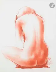 Nu féminin de dos by Antoniucci Volti, Sanguine, sold Apr 2026