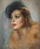 Portrait de femme by Jean Albert Grand-Carteret, Pastel, sold Apr 2026