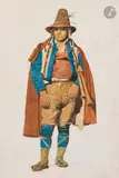 Un Pifferaro by Dominique Papety, Aquarelle sur traits de crayon noir, sold Mar 2026