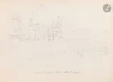 Vue du château d’Henri IV à Pau by Henri de Montaut, Crayon noir, sold Mar 2026