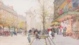 Paris by Eugène Galien-Laloue, Gouache, sold Mar 2026