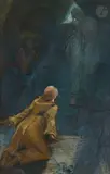 L’Apparition by Ernest Laurent, 1881, Pastel, fusain et estompe, sold Mar 2026