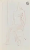 Femme nue à la chaise by Félix Vallotton, Sanguine, sold Mar 2026
