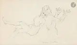 Couple, vers 1923-1929 by Francis Picabia, Crayon noir, sold Mar 2026