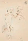 La Mort de Jocaste by Jean Cocteau, 1927, Encre brune, lavis brun et aquarelle, sold Mar 2026