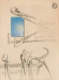 Les Outils à la bougie devant la fenêtre by Pierre Roy, Mine de plomb et gouache, sold Mar 2026