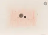 Composition by Léon Arthur Tutundjian, 1968, Encre de Chine et crayons de couleur, sold Mar 2026