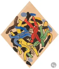 Étude pour Les Plongeurs by Fernand Léger, Gouache, plume et encre de Chine, sold Mar 2026