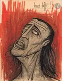 Horreur de la Guerre « Femme suppliciée » by Bernard Buffet, 1954, Encre, aquarelle sur traits de mine de plomb sur papier contrecollé sur toile, sold Mar 2026