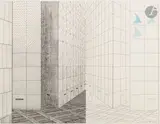 Homme dans la ville by Jean-Michel Folon, Encre et aquarelle, sold Mar 2026