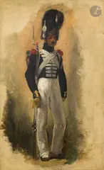 Un garde royal by Horace Vernet, Toile, sold Mar 2026