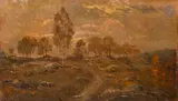 Chemin dans la campagne rocheuse by Théodore Rousseau, Panneau, sold Mar 2026