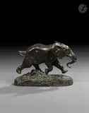 Éléphant du Sénégal, entre 1877 et 1893 by Antoine-Louis Barye, Bronze à patine brune Epreuve signée « BARYE » sur la tranche avant de la terrasse et « F, sold Mar 2026