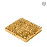 La ville et la campagne Coffret à cigarettes by Line Vautrin, Épreuve en bronze doré ; le décor de ville en relief sur le couvercle, le décor évoquant l, sold Mar 2026