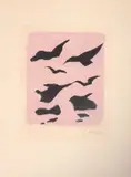 Oiseaux noirs. 1962 by Georges Braque, Lithographie en couleurs sur vélin d'Arches pour la revue "XXe siècle", sold Jun 2023