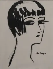 Les Cheveux courts. 1924 by Kees van Dongen, Lithographie sur chine avec la signature de l'artiste dans la planche en bas à droite édit, sold Jun 2022