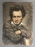 Portrait du peintre Michel Marigny by Antoine Jean Weber, Fusain, craie, sanguine signé et daté en bas à droite, sold Mar 2026