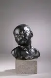 Buste de bébé endormi Modèle créé entre 1872 et 1878 ; édition Hébrard à partir de 1902 by Jules Dalou, Bronze à patine Signé « DALOU » Porte le cachet du fondeur « CIRE / PERDUE / A, sold Mar 2026