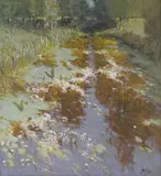 Rivière aux nénuphars by Pierre Eugène Montézin, Toile signée en bas à droite, sold Mar 2026