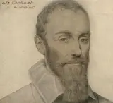 Portrait d'homme anciennement dit du cardinal de Lorraine by Daniel Dumonstier, Pierre noire, sanguine, estompe et rehauts de gouache sur papier préparé, sold Mar 2026