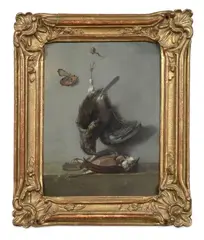 Nature morte au moineau et papillon by Jean-Baptiste Oudry, Toile, sold Mar 2026