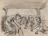 Étude de personnages by Léopold Survage, Crayon noir, sold Apr 2026