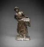 Jeune femme au panier by Ernest Wittmann, Épreuve en bronze à patine brune Signée sur la terrasse, sold Apr 2026