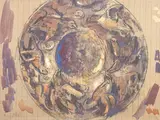 Étude de plafond by Vladimir Davidovic Baranov-Rossine, Gouache et crayon sur papier calque, sold Apr 2026