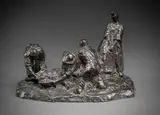 La fête du cochon en Bretagne by Francis Renaud, Épreuve en bronze patiné, sold Apr 2026