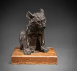 Lionceau assis by Jeanne Piffard, Épreuve en bronze à patine brune, sold Apr 2026