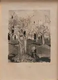 Saint en prière by Maurice Denis, Lithographie Porte le cachet de collection de Jacques Frapier Dim, sold Dec 2024