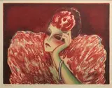 La Femme en rouge. 1973 by Jean-Pierre Cassigneul, Lithographie en couleurs signée et annotée en bas à gauche « Hors commerce X/X » Dim, sold Dec 2024