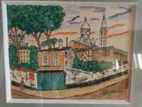 Butte Montmartre by Élisée Maclet, Encre et aquarelle signée en bas à droite, sold Nov 2025