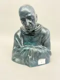 Buste de moine by Gaston Hauchecorne, Epreuve en bronze, sold Sep 2025
