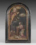 L'Annonciation by Pasquale Ottini, Marbre cintré dans la partie supérieure, sold Jun 2025
