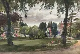 Le jardin de Bagatelle by Eugène Villon, 1931, Encre, lavis d'encre et aquarelle sur papier, sold Nov 2022