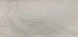 Nu allongé by Marcel Gimond, Crayon sur papier, sold Nov 2022