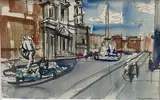 Rome by Jacques Ceria Despierre, Plume, encre noire, lavis d'encre et aquarelle sur papier, sold Nov 2022