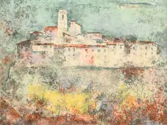 Saint-Paul de Vence by Vũ Cao Đàm, 1971, Lithographie en couleurs sur papier numérotée, sold Oct 2022