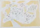 Les convaincus by Roberto Matta, 1976, Lithographie en couleurs sur papier, sold Jul 2022