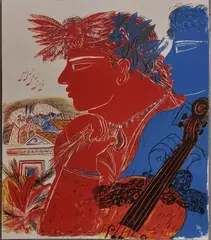 Chemins d'Arménie by Alekos Fassianos, Lithographie signée, sold Jun 2026