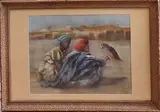 La chasse by Catherine Dammeron, Pastel signé en bas à droite, sold Jun 2026