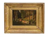 Chasse à courre by Alfred de Dreux, Toile, sold Oct 2022