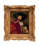 Portrait d'homme by Ferdinand Roybet, Panneau, sold Oct 2022