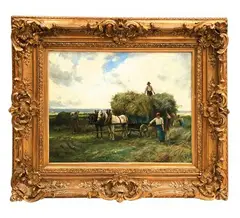 La fenaison by Julien Dupré, Toile, sold Oct 2022