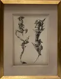 Composition by Léonor Fini, Lithographie Hors Commerce signée en bas à droite H_37 cm L_26 cm, sold Jul 2022