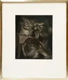 Composition by Javier Vilató y Ruiz, Lithographie signée en bas à droite et numérotée, sold Jul 2022